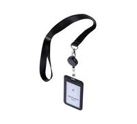 Avery 1 porte-cartes, enrouleur et tour de cou recyclé noir