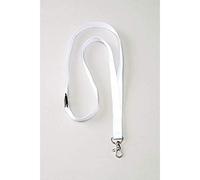 Avery 10 Tours De Cou Blancs Avec Mousqueton - 44 Cm De Long X 1,5 Cm De Large