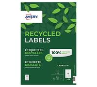 Avery Étiquettes autocollantes 100 blanches personnalisables – 100% recyclées – 199,6×289,1 mm
