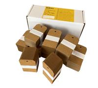 AVERY - 1000 Étiquettes Américaines Kraft 100x55 mm avec Trou de Suspension 6 mm - Papier Épais 340 g/m² - Inscriptibles à la Main - Pour Commerce, Artisanat, Cadeaux et Événements