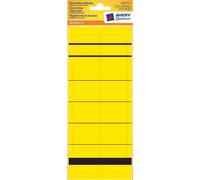 Avery 10x Étiquettes Dos de Classeur Adhésives A4 Étroites Courtes Jaune