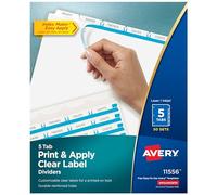 Avery 11556 intercalaire - intercalaires (Blanc)