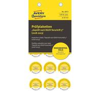 Avery 120x Autocollants D'Inspection Testé Dguv 2018-2023 20mm