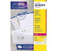 Avery Étiquettes autocollantes L7173-100 – Blanches 99,1×57 mm, 1400 pièces, A4, Laser, FSC