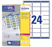 Avery Étiquettes adresse autocollantes L7159-15 – blanches, 360 pièces, 63,5 x 33,9 mm