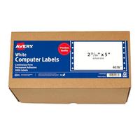 Avery 4076 Rectangle aux angles arrondis Permanent Blanc 3000pièce(s) étiquette auto-collante - Étiquettes auto-collantes (Blanc, Rectangle aux angles arrondis, Permanent, 3000 pièce(s))