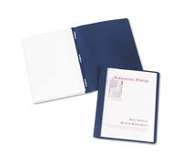 Avery 47961 Couverture de rapport transparente, attaches griffes, capuchon de 1/8 po, bleu, 25/bo te