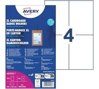 Avery Zweckform 4839XL Étiquette à insérer pour badge (l x H) 148 mm x 105 mm 50 pc(s)