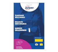 Bracelet événementiel - AVERY ZWECKFORM - Avery TYVYW-50 - Jaune fluo - Tyvek - Pack 500