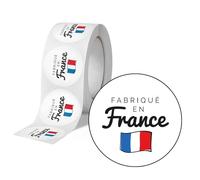 Avery - 500 Etiquettes Fabriqué en France Rondes Autocollantes en rouleau - 35 mm - Fabriqué en France - 1 rouleau de 500 Stickers pour entrepreneurs, smallbusiness, DIY, scrapbooking.