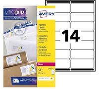 Avery Self Adhesive Address Mailing Labels, Laser Printers, 14 Labels Per A4 She