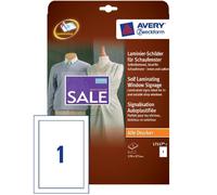Avery 5X Panneau D'Information Étiquettes Affiche Vitrine Autocollants