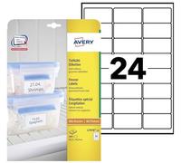 Avery Étiquettes congélation personnalisables Polyester 63,5 x 33,9 mm - 600 (impression laser)