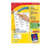 Avery 63.5x38.1mm Jam Libre Label Laser 21 Par Feuille Blanche Pack De 100 L7160-100 (Fpc)