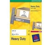 AVERY - 80 Étiquettes Ultra-Resistantes Personnalisables Polyester - Format 99,1 x 139 mm - Impression Laser
