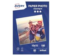 Papier photo AVERY 80 Photos brillantes 10x15 180g
