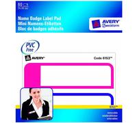 Avery 80X Étiquettes De Nom Bloc Étiquette De Nom Autocollant