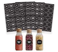 Avery 96 étiquettes bocaux alimentaires (dont 24 vierges) - effet ardoise bistrot - 46 x 45 mm