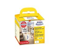 Avery A1933084 étiquette auto-collante Rectangle aux angles arrondis Permanent Blanc 400 pièce(s)