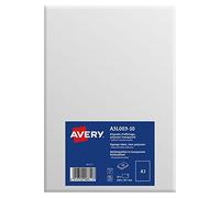 Avery Étiquettes d'affichage A3L003-10 – Polyester A3 420 x 297 mm Transparent – Pack de 10