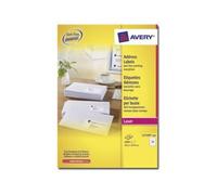 Avery Address Labels - Blanc - 250 unités 24 étiquettes adresses