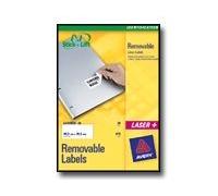 Avery L4731REV Etiquettes enlevables blanches 25,4 x 10 mm - Boîte de 4725