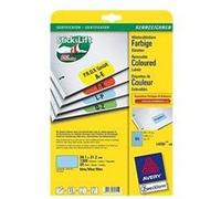Avery - Adhésif amovible - bleu - 38.1 x 21.2 mm 1300 étiquette(s) (20 feuille(s) x 65) étiquettes G