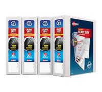 Avery anti-adhésif robuste Ezd Référence View Blanc à anneaux 5,08 cm / 2" 4-Pack blanc