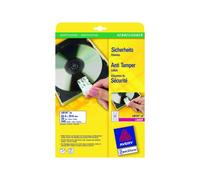 Avery Anti-tamper Label - Étiquettes en plastique indéchirable - blanc - 29.6 x 63.5 mm 540 unités ( 20 feuille(s) x 27 )