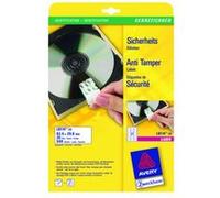 Avery Anti-tamper Label - Polymère - blanc - 29.6 x 63.5 mm 540 unités (20 feuille(s) x 27 étiquettes Blanc G