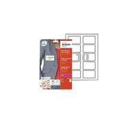 Avery Badges autocollants textiles L4784-20 – 540 blancs 63,5×29,6 mm compatibles Laser