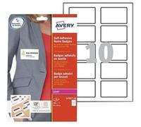Avery - Auto-adhésif - blanc - 50 x 80 mm 200 étiquette(s) (20 feuille(s) x 10) étiquettes pour badges G