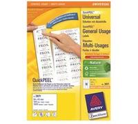 Avery Étiquettes Zweckform 3671 auto-adhésives 64 x 45 mm blanc 1800 unités (100 feuilles x 18)