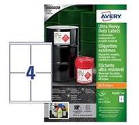 Avery B3483-50 étiquette auto-collante Rectangle Permanent Blanc 200 pièce(s) Blanc G