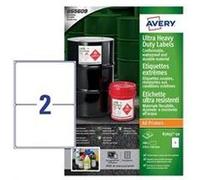 Avery B3655-50 étiquette auto-collante Rectangle Permanent Blanc 100 pièce(s) Blanc G