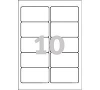 AVERY Badges adh‚sifs, 80 x 50 mm, blanc