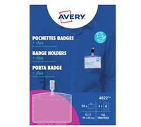 Avery-Zweckform 4822 Porte-badge (l x H) 90 mm x 60 mm 25 pc(s)