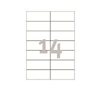 Avery Étiquettes 3653 — 1400 pièces multiusage 105 x 42,3 mm pour laser et jet d'encre (Blanc)
