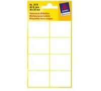 Avery - Étiquettes multi-emploi - blanc - 29 x 38 mm 40 étiquette(s) ( 1 feuille(s) x 40 )