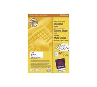Avery - Blanc - 70 x 36 mm 2400 étiquette(s) (100 feuille(s) x 24) étiquettes multi-emploi