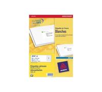 Avery Étiquettes adresse autocollantes J8162 — blanches 99,1 x 33,9 mm, 640 pièces, jet d'encre