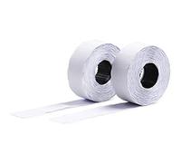AVERY - Boite de 10 rouleaux de 1200 étiquettes autocollantes pour étiqueteuse 2 lignes (total de 12000 étiquettes). Format 26 x 16 mm. Adhésif permanent.