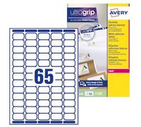 Avery Boîte de 100 Feuilles d'étiquette compatible avec Imprimante Laser 38,1 x 21,2 mm