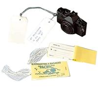 AVERY Boîte de 1000 Étiquettes Américaines Kraft avec Fil de Fer 120 x 60 mm Étiquette Prix Vêtement Carton avec Trou Étiquette Brocante Boutique Organisation Stock