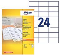 AVERY - Boite de 2400 étiquettes autocollantes multi-usages, Format 70 x 36 mm, Impression copieur, (DP246-100)