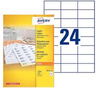 Avery Laser Labels, White 70 x 37mm DP247 2400ST étiquette auto-collante 2400 pièce(s)