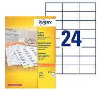 Copier Labels - Adhésif permanent - blanc - 37 x 70 mm 2400 étiquette(s) (100 feuille(s) x 24 étiquettes adresses