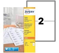 AVERY - Boite de 400 étiquettes autocollantes multi-usages, Format 210 x 148 mm, Impression copieur, (23529-200)