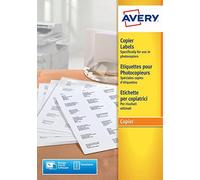 Avery - 23529-200 - 400 étiquettes adhésives blanches multi usages. 210x148mm. impression copieur 23529-200.fr G