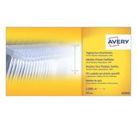 AVERY - Boîte de 5000 Attaches Standard en Polypropylène 40 mm Transparentes - Attaches de Sécurité pour Étiquettes et Badges - Compatibles avec Pistolet d'Étiquetage Textile et Accessoires